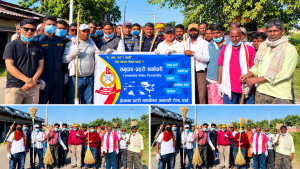सांसद टेकबहादुर शाक्यको पहलमा जगन्नाथपुरमा सरसफाइ अभियान सुरु